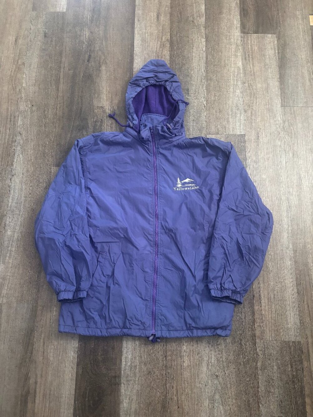 Vintage Tipsy Yellowstone National Park Fleece Rain Jacket